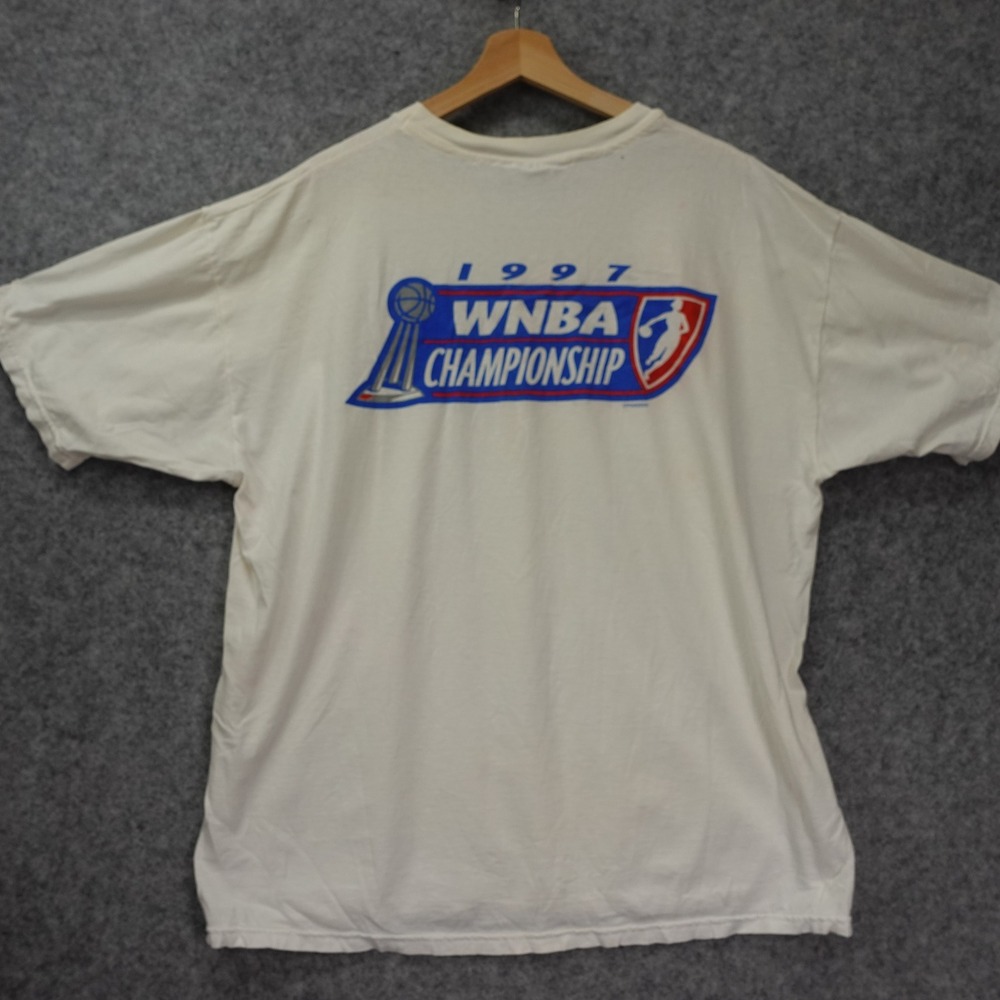 Vintage 1997 WNBA Championship T Shirt XL Basketball Inaugural 1990s CHAMPION